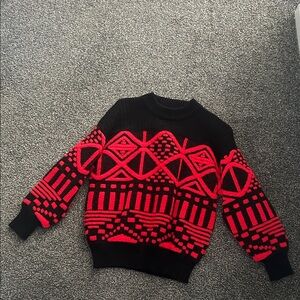 1980s vintage Ossi Skiwear mockneck ski sweater M